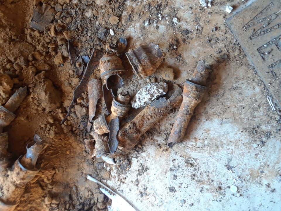 Deteriorated cast-iron pipe shown on the In-House Plumbing Company service page