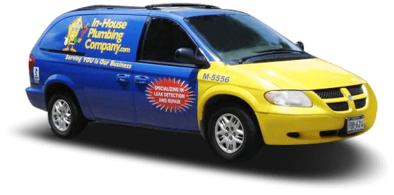 In-House Plumbing Company branded service van